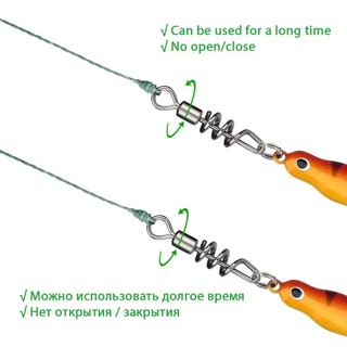 AUGUSTIN 20 Chiếc Cán Câu Cá Xoay, 2 -10 Có Vít Snap 8 Hình Kết Nối Vòng, Thép Không Gỉ Lực Kéo Mạnh Lực Nhẹ Snap Thay Đổi Đầu Nối Móc Câu