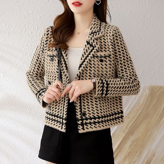 Z Áo Khoác cardigan Dệt Kim Dáng Rộng Thời Trang Thu Đông Cho Nữ