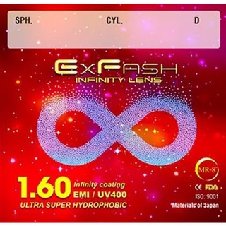 Tròng kính Exfash Hàn Quốc 1.6 - Độ cao - Chống trầy, chói, UV & bám hơi nước