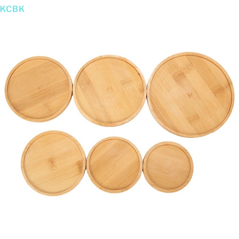 Kc 1 khay tre giá đỡ cây tròn cho dụng cụ làm vườn nồi bk