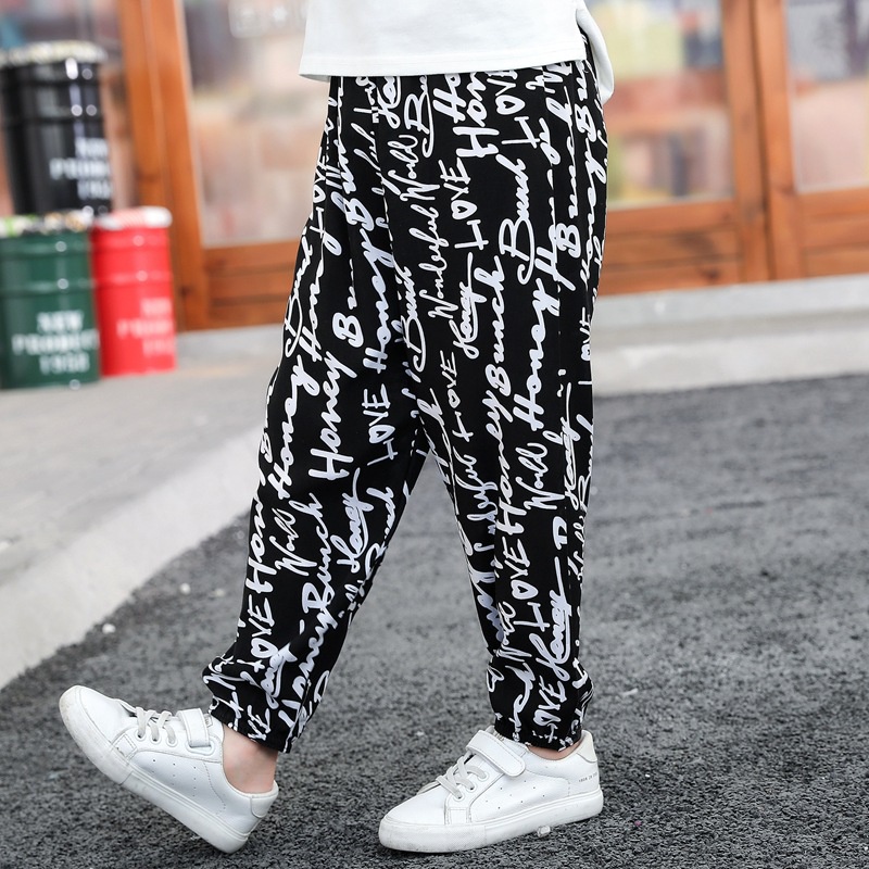 Quần Chống Muỗi Trẻ Em Quần Trẻ Em Rời Mùa Hè Quần Mỏng Thường Ngày Nữ Cotton Lụa Đến Mắt Cá Chân Bloomers 90-150CM