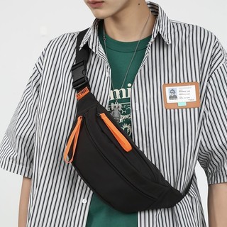 Túi đeo chéo ngực PIERRE LOUES bằng nylon chống nước thiết kế đơn giản thời trang cho nam nữ