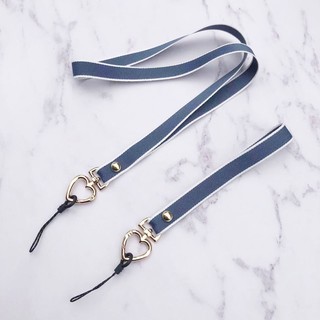 Dây Đeo Cổ Gắn Điện Thoại Di Động Bằng Lụa Hình Trái Tim / Quả Đào Đơn Giản
