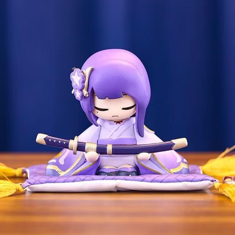 Mô hình nhân vật Raiden shogun chibi dáng quỳ bản remake cao 10cm ...