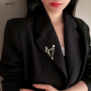 [gazi1] Trâm cài chữ kim cương giả dành cho nữ Phụ kiện thời trang Hijab Pin Jewelry Boutique