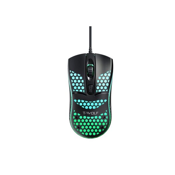 MOUSE T-WOLF V15 LED GAME USB (Màu đen, hồng, trắng, xanh)-Chính hãng ...