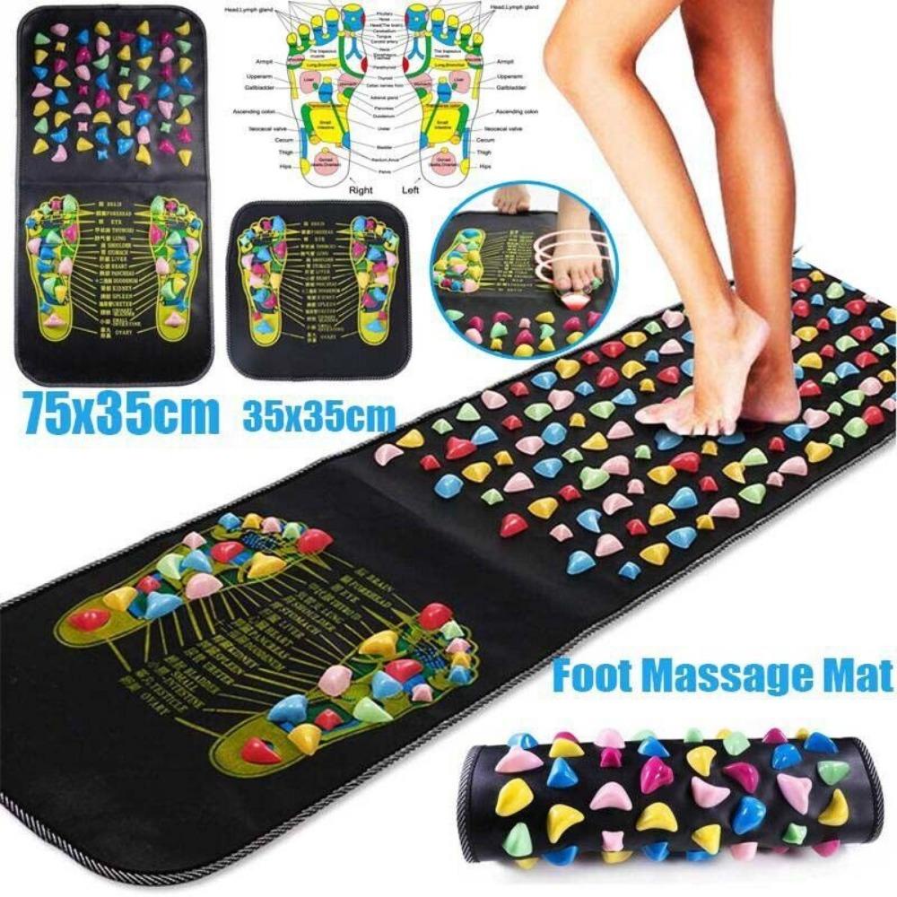 HAPPYNOOK Phản xạ Đi bộ Trị liệu Giảm đau Thư giãn chân Đi bộ Thảm đá