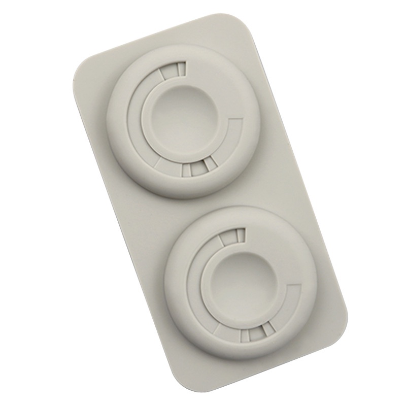 Khuôn Silicone Làm Sáp Thơm 2 Ngăn Hình Hoa Trà DIY