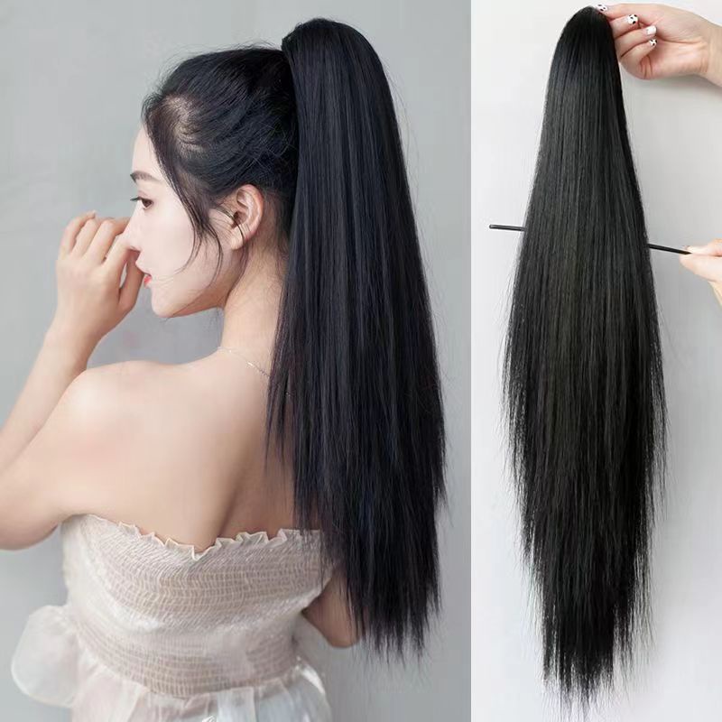 Thời trang phụ nữ mở rộng Kẹp lấy dài tóc đuôi ngựa gợn sóng lớn Kẹp tóc trong phần mở rộng đuôi ngựa cao