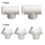 Đầu nối ống xả BORAGETE, Khớp nối ống thông gió nhanh PVC hình chữ T / Y, Bộ nối ống thông gió 100 / 150 / 200mm di động Bộ nối ống thông gió tại nhà