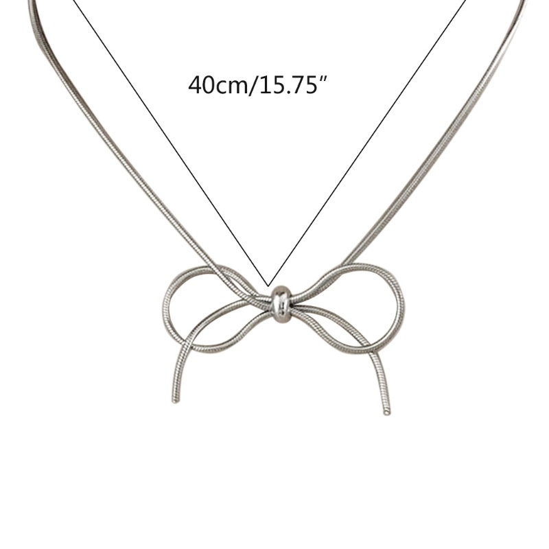 Coo Elegant Bowknot Pendant Choker Wedding Birthday Anniversary Jewelry Gift Women