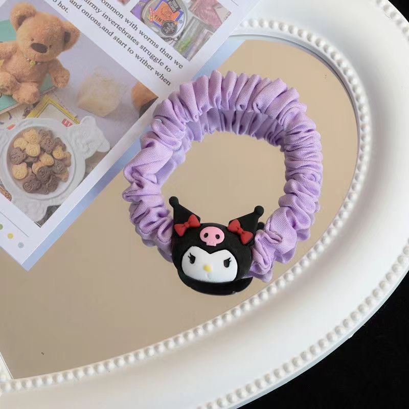 Dễ Thương Quế Chó Kuromi Hoạt Hình Dây Tóc Đơn Giản Mềm Mại Headrope Cô Gái Quà Tặng Cung Cấp