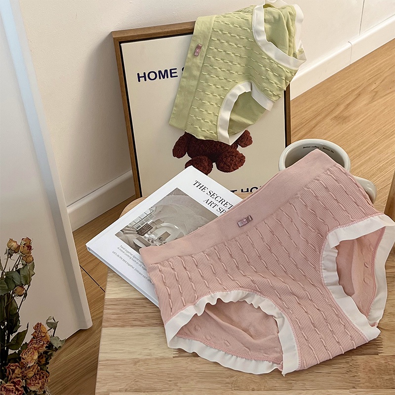 Quần Lót Cotton Không Đường May Kháng Khuẩn Thân Thiện Với Da Cho Nữ