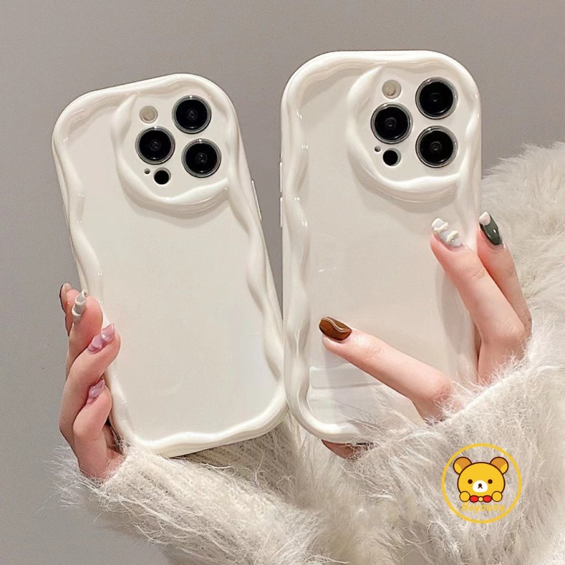 Vỏ sóng kem dễ thương cho realme 10 5g 10 pro plus 5g 9i 5g 9 pro 5g v25 q5 5g gt3 gt neo5 gt2 neo 3t neo2 q5 pro vỏ cặp điện thoại tpu ốp lưng trong suốt bảo vệ