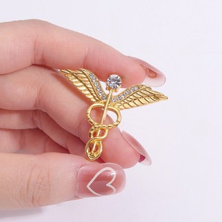 Thiết bị y tế sáng tạo ống nghe trâm cài áo ghim lưu niệm phụ kiện ba lô quà tặng cho bạn bè