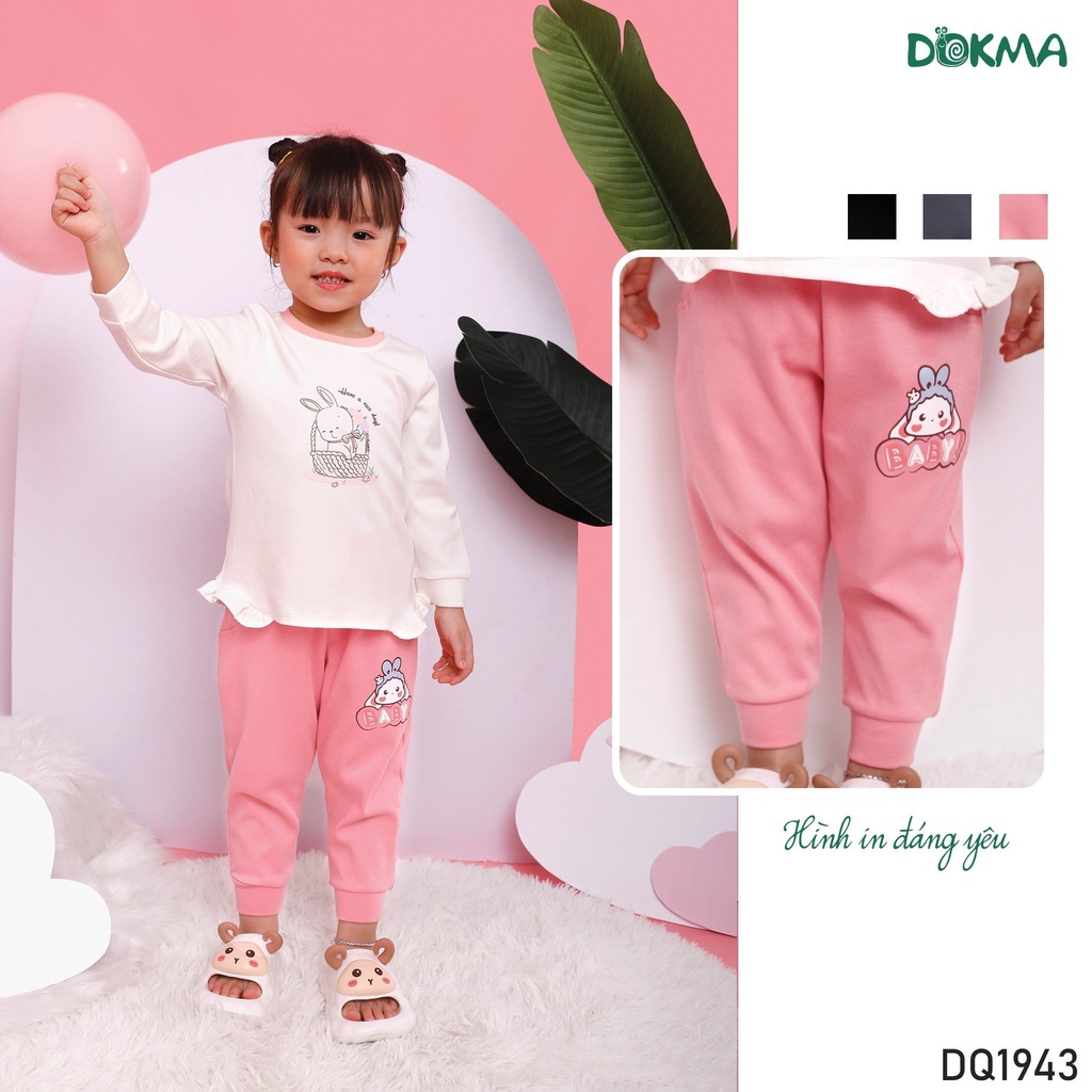 (9-14kg) Quần Dài Cotton, Da Cá Mỏng Cho Bé Hãng Dokma DQ1943 DQ2393 DQ3147 DQ1866