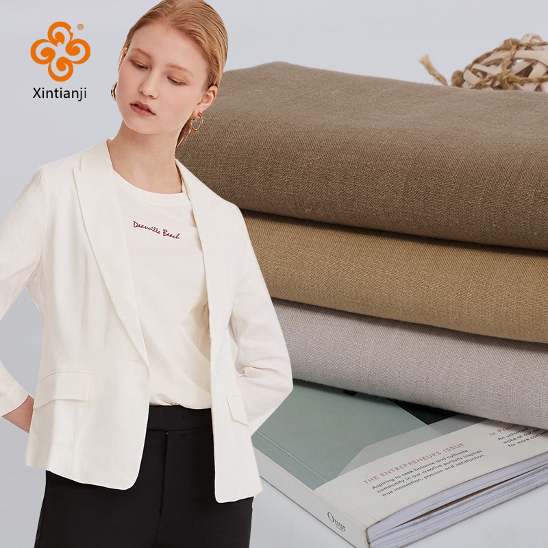 Dệt 100% Vải Lanh Tự Nhiên, 1 Mét, Phù Hợp Làm Áo Sơ Mi và Đầm W300367