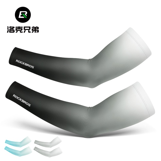 Rockbros Găng Cánh Tay Chống Tia UV Vải Lụa Lạnh Thoáng Khí Thoải Mái Khi Chơi Thể Thao Ngoài Trời