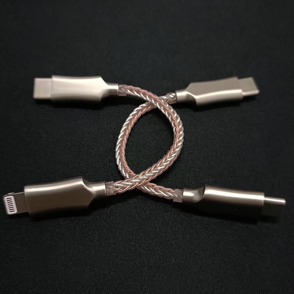 Dây Cáp OTG Type-C DAC 8 Lõi Pha Lê Đồng Đầu USB C Sang Micro USB Cho Điện Thoại ios 12 Pro Max 11 X Android