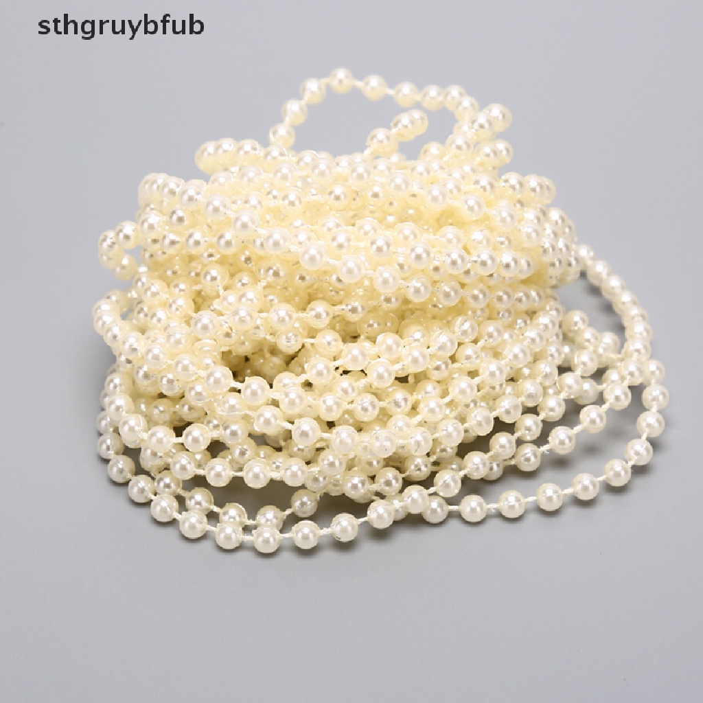 Cuộn Dây Hạt Ngọc Trai Tròn Bằng ABS Dùng Trang Trí Đầm Cưới DIY