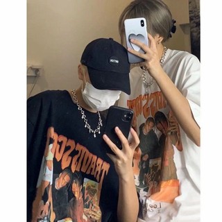 Mmiot Áo Thun Tay Ngắn Phong Cách hip hop Mỹ Cổ Điển Thời Trang Mùa Hè Cho Nam Và Nữ y2k