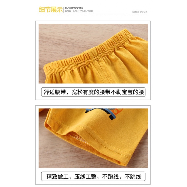 Trẻ Em Quần Short Trẻ Em Quần Áo Trẻ Em Phiên Bản Hàn Quốc Cotton Bé Trai Bé Gái Quần Short Trung Nhỏ Trẻ Em Mở Đáy Quần Đơn Mảnh KVYU