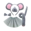 ✿ Bộ Phụ Kiện Hóa Trang Gồm Băng Đô Tai Chuột + Đuôi + Đuôi + Đuôi + Găng Tay Đáng Yêu 1 / 4 / 5