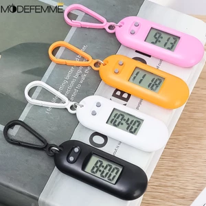 Đồng Hồ Điện Tử Để Bàn Kỹ Thuật Số LCD Dạng Treo Nhỏ Gọn Có Móc Khóa Dành Cho Học Sinh