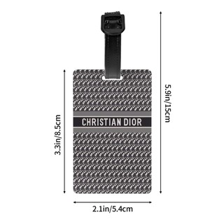 Dio R PVC Vali Hành Lý Thẻ 5.4 * 8.5cm Sáng Tạo Cá Tính Địa Chỉ Giá Đỡ Phụ Kiện Du Lịch Thẻ Hành Lý