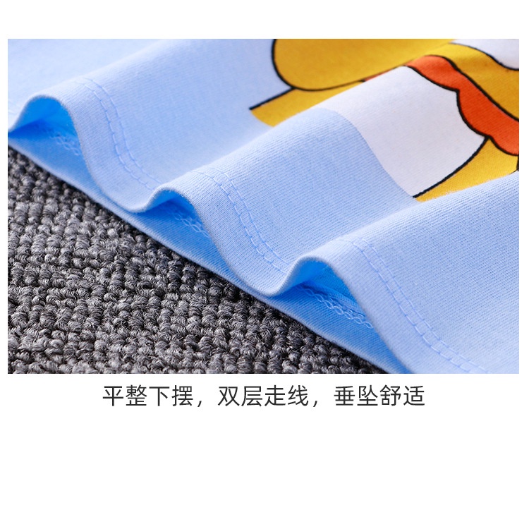 Áo Thun Trẻ Em Quần Áo Trẻ Em Tay Ngắn Mùa Hè Cotton Nguyên Chất Bé Trai Hoạt Hình Top Bé Gái Phong Cách Mới Phiên Bản Hàn Quốc ZD6D
