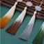 12cm Ngọc Trắng Hoa Sen Dần dần Tua Rua Spike Ice Silk Tua dọc Trung Quốc Thắt Lưng Handmade Tua Rua Spike Túi Đánh Dấu Trang Trí Treo Xe Treo Mặt Dây Chuyền