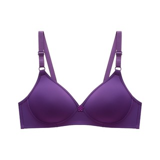 Áo Lót Cúp Ngực Nhỏ Hai Hàng Nút Cài Không Gọng Màu Trơn luyoo34