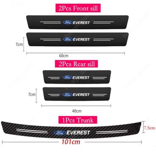 Sticker Sợi Carbon Dán Cửa Xe Hơi Ford Everest G1 U268 G2 U375 G3 U740 2022-UP Chống Trầy Xước