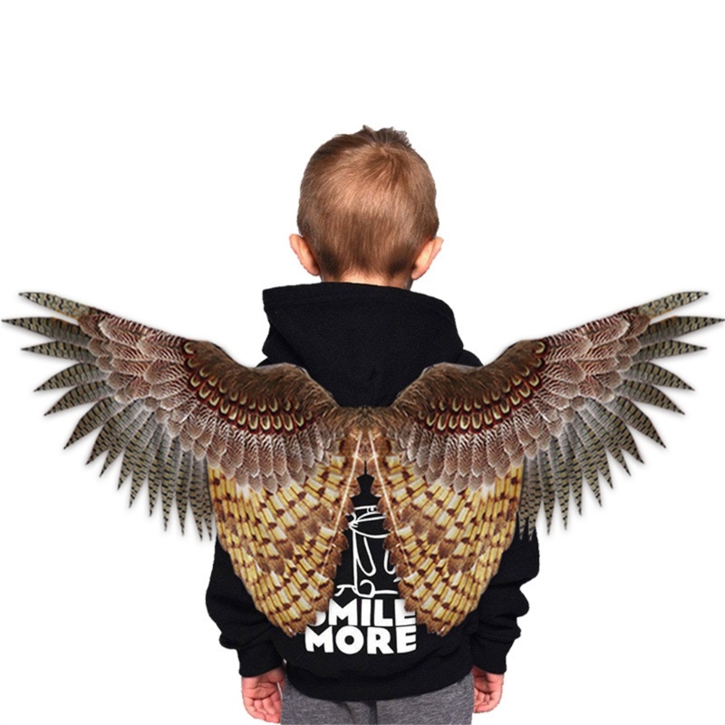 Li Bird Wings Halloween Owl Wings Owl Owl Dress Wings cho mẫu giáo-Áo chơi