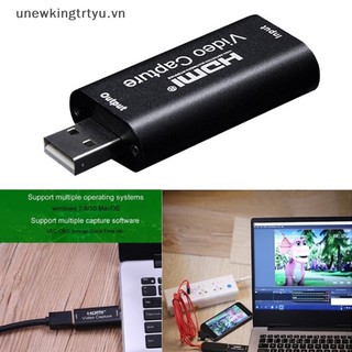 Thẻ ghi Video UNE Bộ chuyển đổi ghi âm sang USB 3.0 Độ phân giải 4K Record VN