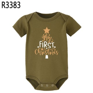 Bình Giáng Sinh / Năm Mới Của Tôi Giáng Sinh Cho Bé Áo Liền Quần Cotton Tuyên Bố Thường Ngày Body Cho Bé Năm Mới Jumpsuit xmas onesie ZHND