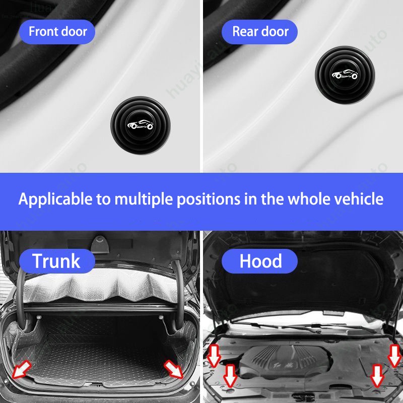 Đệm Cao Su Cách Âm Chống Sốc Gắn Cửa Xe Hơi Ford Ranger Bronco Focus Kuga Ka EcoSport Territory Transit F-Series Maverick Figo