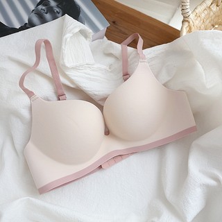 Áo Ngực Không Gọng 3 / 4 Cup Mềm Mại Màu Sắc Tương Phản Thời Trang Quyến Rũ Cho Nữ
