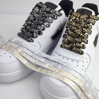 Dây Giày Sneaker Họa Tiết Hoa Lấp Lánh Thời Trang Cho Nam Và Nữ