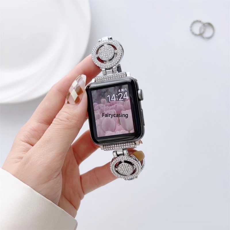 Dây Đeo Đồng Hồ Bằng Kim Loại 49mm 40mm 45 44 41 42 38mm Cho iwatch Series 8 7 SE 6 5 4 3 2 1