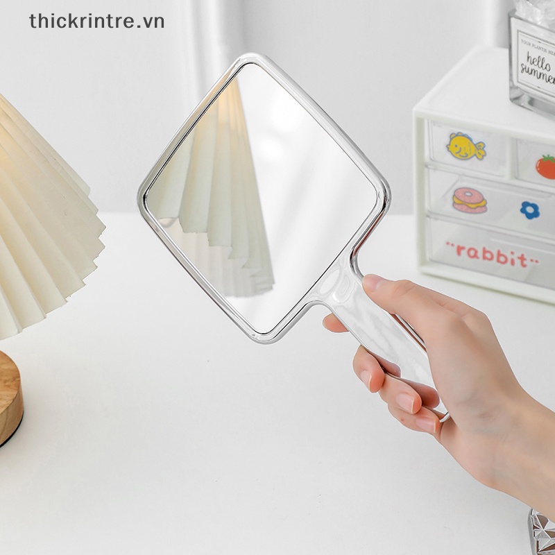 1 Gương Trang Điểm Cầm Tay Hình Vuông Cỡ Lớn Dành Cho Nữ