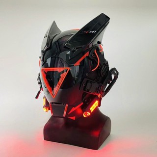 Mặt Nạ Cyberpunk Phát Quang Dùng Làm Đạo Cụ Chụp Ảnh
