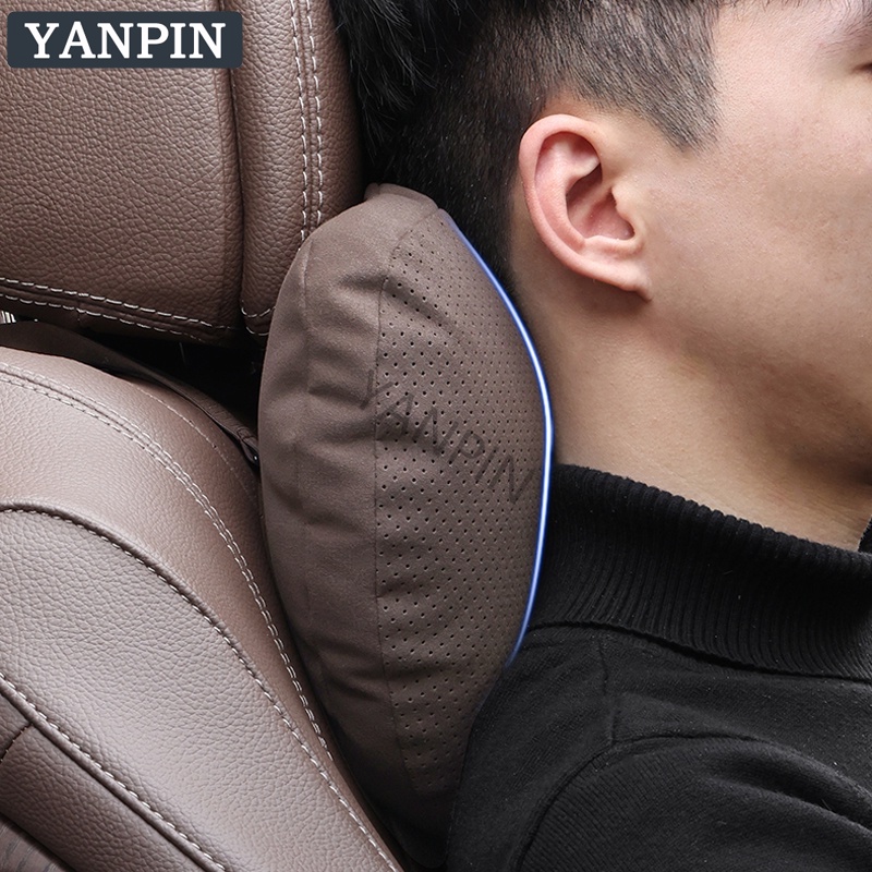 Peugeot Gối Tựa Đầu Bằng Da Lộn Cotton Thoáng Khí Cho Xe Hơi Peugeot 2008 3008 4008 5008 308 408 508 301