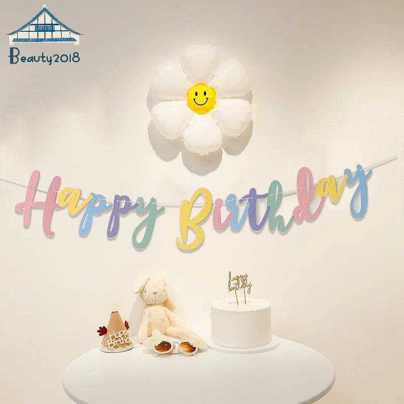 Dây Cờ Treo Trang Trí Sinh Nhật In Chữ Happy Birthday | Shopee ...