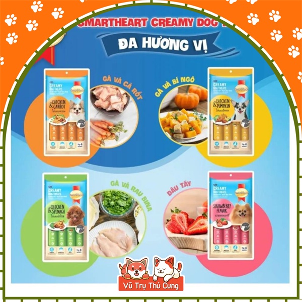 Súp thưởng cho Chó SmartHeart Creamy Thái Lan