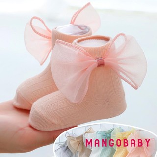 Mgg-áo Tất Bé Gái Trẻ Sơ Sinh Có Nơ Dễ Thương Đầm Công Chúa Tất Cho Bé Tập Đi Quần Áo Phụ Kiện