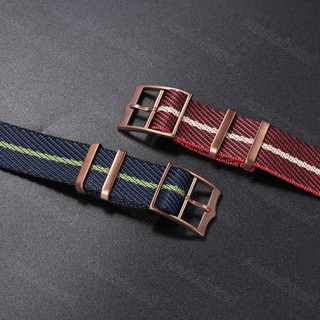 Dây đeo đồng hồ vải nylon cổ điển 20/22mm, kiểu NATO/ZULU, vòng tay unisex cho nam nữ