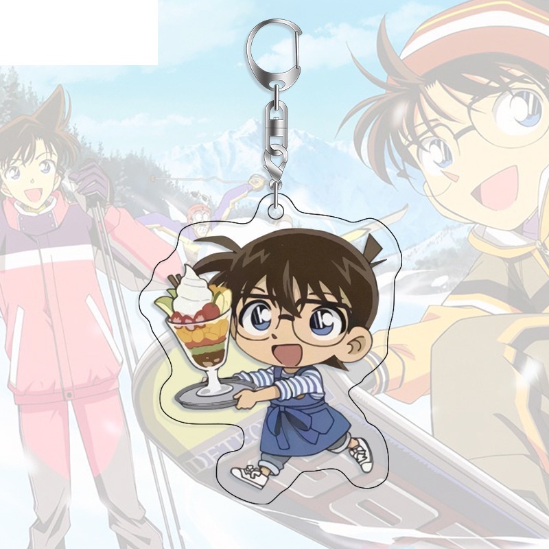 Móc khóa DETECTIVE CONAN ver PHỤC VỤ Thám Tử Lừng Danh in hình anime chibi độc đáo mica trong acrylic