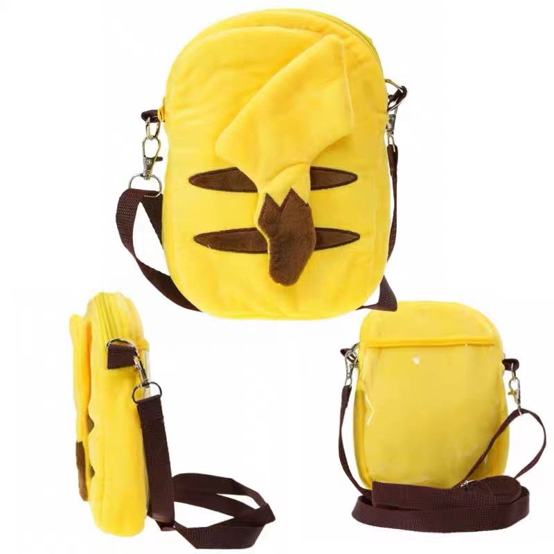 YT2 Pokemon Trẻ Em Sang Trọng Túi Đeo Vai Pikachu Snorlax Psyduck Charmander Học Quà Tặng Cho Trẻ Em Học Sinh Túi Du Lịch TY2