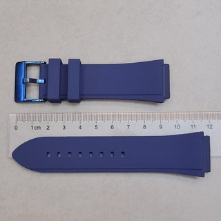 Dây Đeo Cao Su Silicone Màu Xanh Đen 22mm Chống Thấm Nước Cho Đồng Hồ GUESS W0247G3 W0040G3 W0040G7
